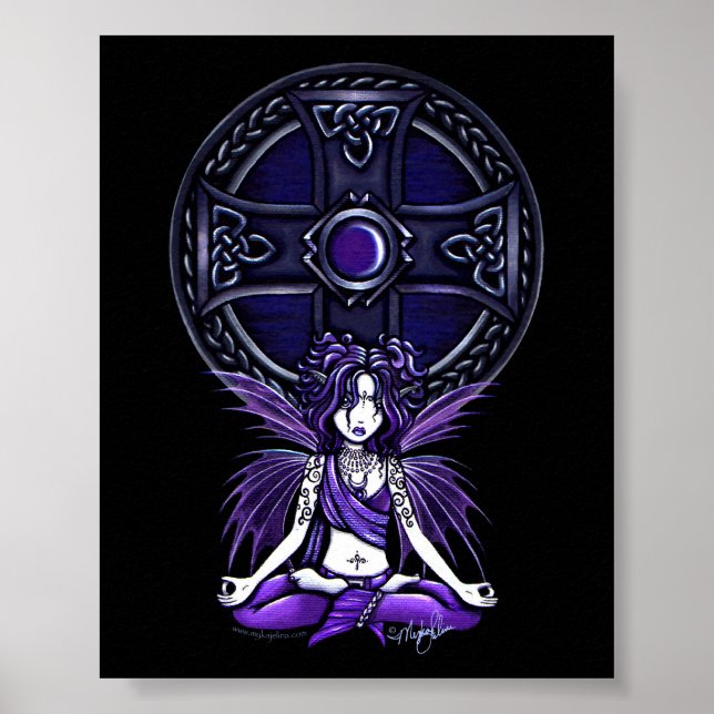 posters de hadas de la Moda de yoga "Celtic Lotus" (Frente)