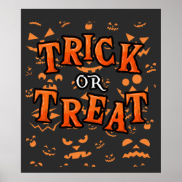 Posters de Halloween con trucos o trucos