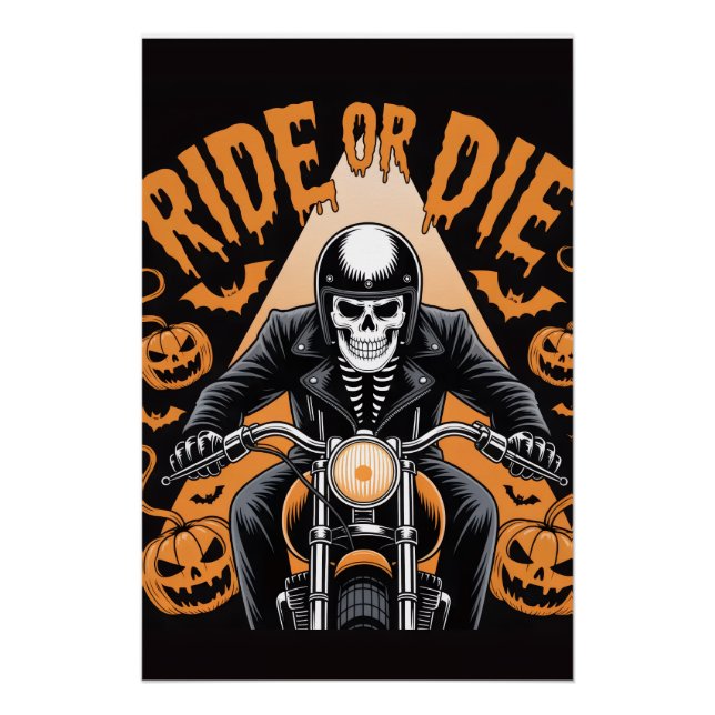 Posters de Halloween - Cuidadoso, divertido y fest (Anverso)