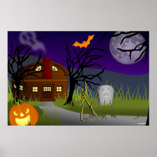 POSTERS DE HOLLOWEEN - SUMINISTROS DE FIESTAS - RE