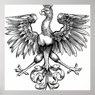 Posters de impresión de arte de águila polaca de c