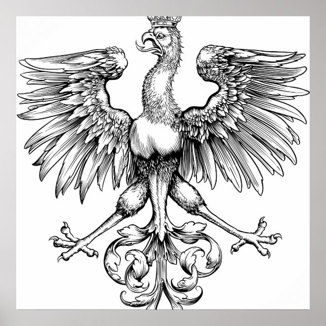 Posters de impresión de arte de águila polaca de c (Frente)