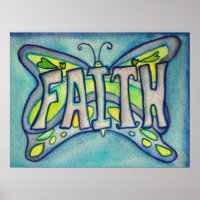 Posters de impresión de arte de mariposa azul de F