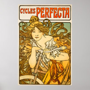 Pósters de impresiones de bicicletas antiguas de C