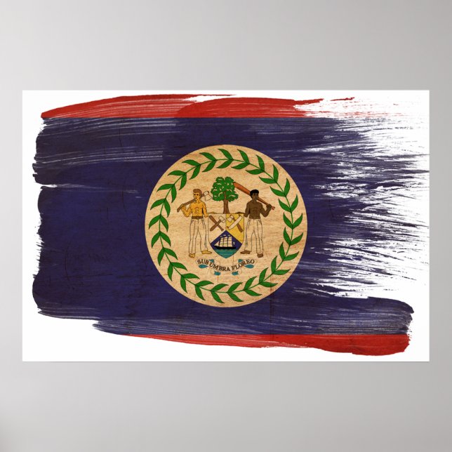 Posters de la bandera de Belice (Frente)