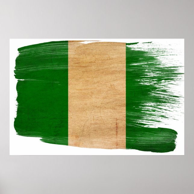Posters de la bandera de Nigeria (Frente)