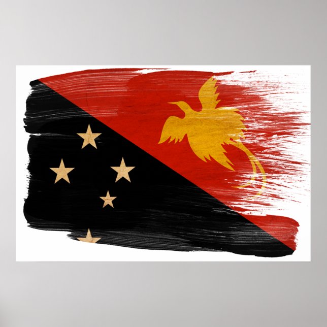 Posters de la bandera de Papúa Nueva Guinea (Frente)
