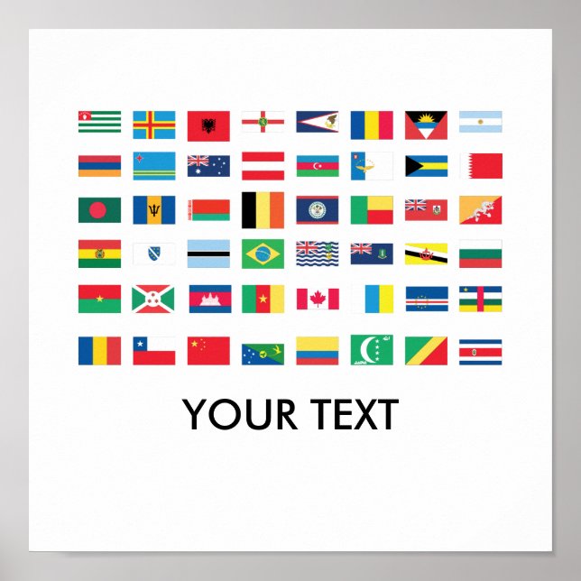 Posters de la bandera mundial (Frente)