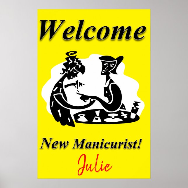 Posters de la Barbería de Salon New Manicurist (Frente)