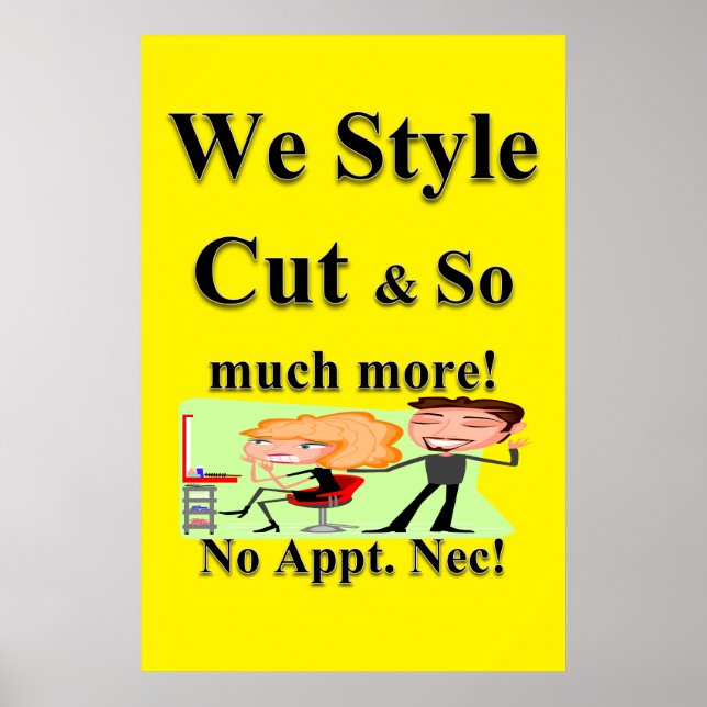 Posters de la Barbershop del Salón (Frente)