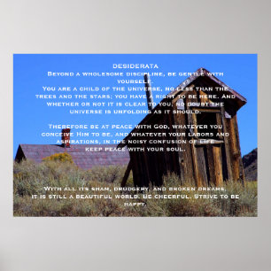 POSTERS de la Casa Real de la Montaña DESIDERATA