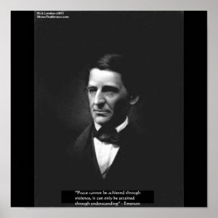 Pósters de la cita de Emerson "Entendimiento" Paz