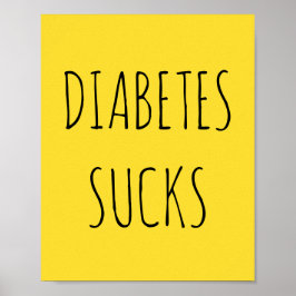 Posters de la diabetes amarilla