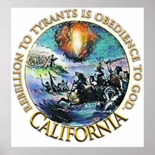 Posters de la fiesta del té de California