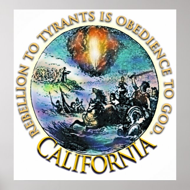 Posters de la fiesta del té de California (Frente)