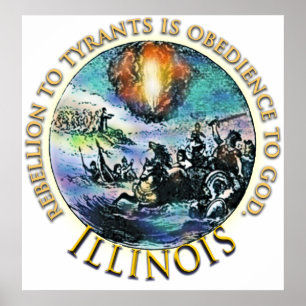 Posters de la fiesta del té de Illinois
