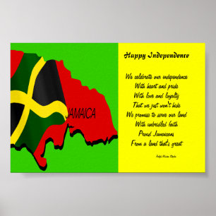 Posters de la independencia feliz de Jamaica