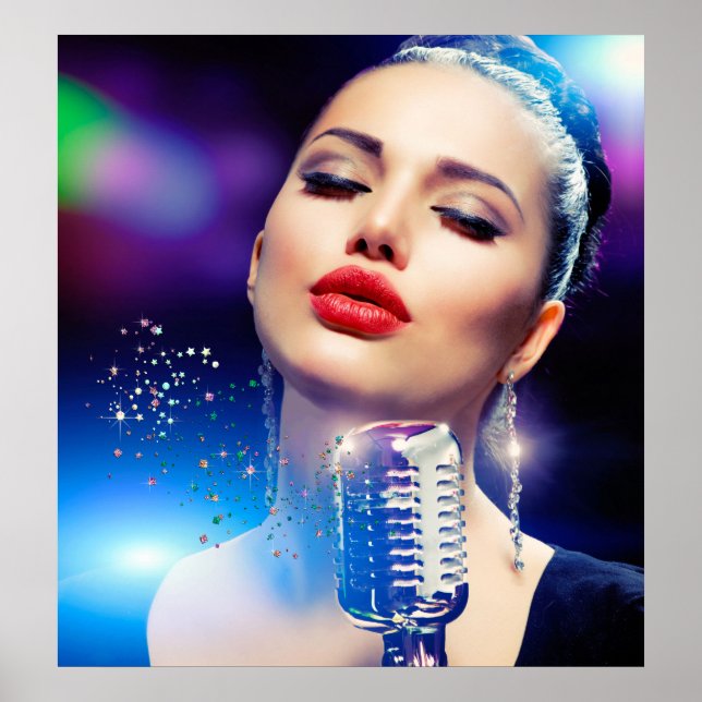 Posters de la música caliente del tabaco (Frente)