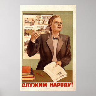 Posters de la propaganda de Unión Soviética de la