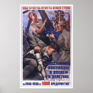 Posters de la propaganda de Unión Soviética de la