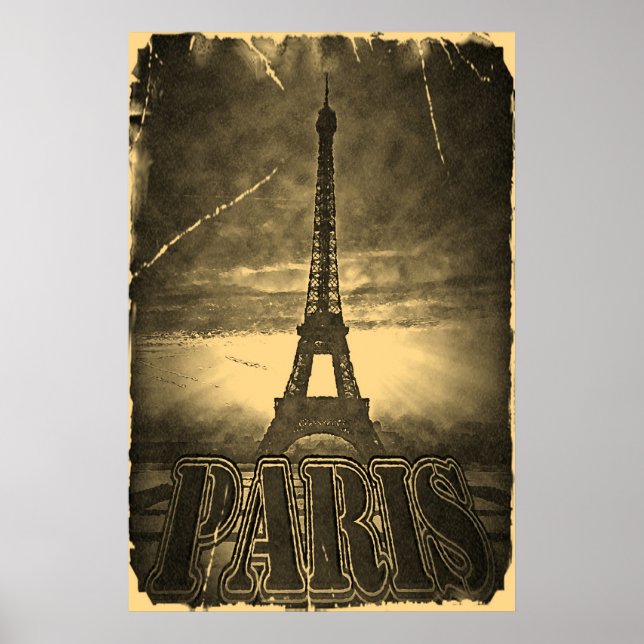 Posters de la Torre Eiffel de París #2 (Frente)