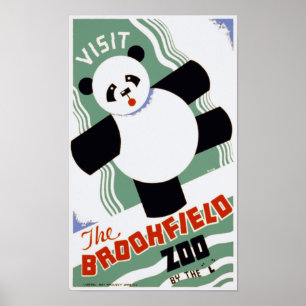 Posters de la WPA en el Zoológico Panda de Brookfi