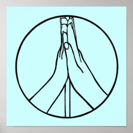 Posters de las altas cinco señales de paz