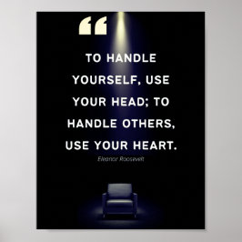 Posters de liderazgo - Cita de Elanor Roosevelt