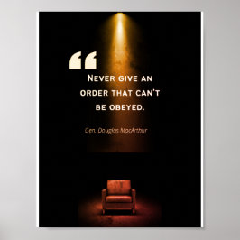 Posters de liderazgo - Douglas MacArthur