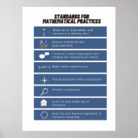 Posters de matemáticas comunes: Estándares matemát