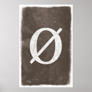 Posters de matemáticas de conjuntos vacíos