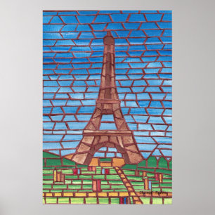 Pósters de mosaico de la Torre Eiffel