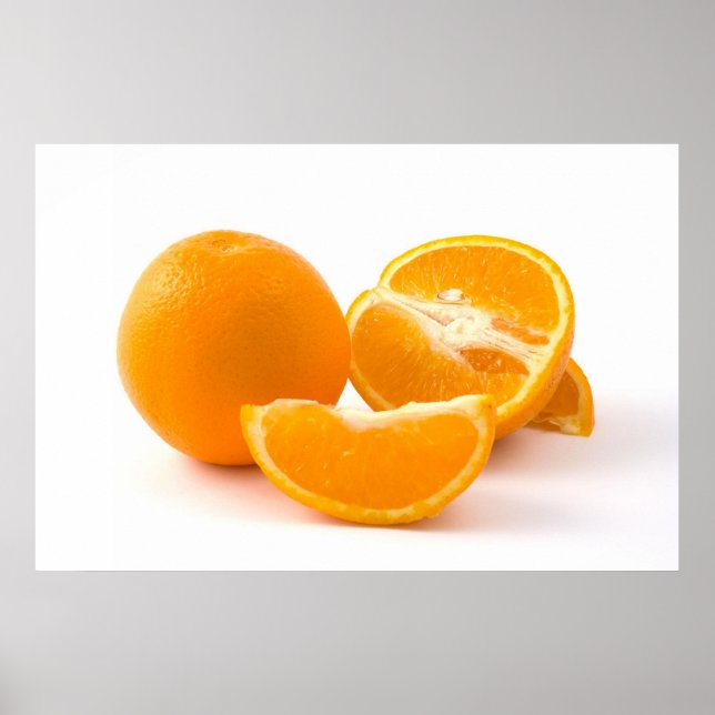 Posters De Naranjas De La Vida Que Intensificaron  (Frente)