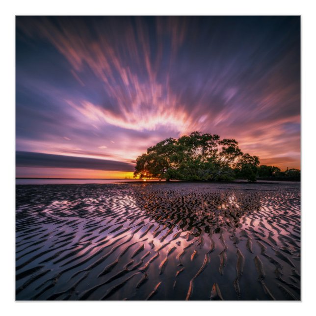 Posters de nubes y olas marinas (Anverso)