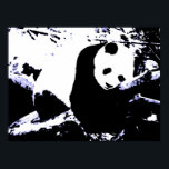Posters de Panda Impresiones - Poster durmiente de<br><div class="desc">Save Pandas - Panda Pop Art Style Poster - Green Tones Pop Art Panda Artwork - Pop Art Style Digital Artwork - Protect Pandas - Nature Environment Green World - Bear / Animal BW Images - Save Pandas - Save Planet</div>