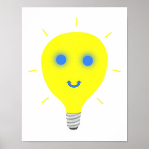 Pósters de pared de bombilla