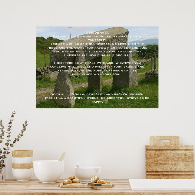 POSTERS de Piedra DESIDERATA (Cocina)