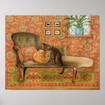 Posters de pintura de gatos