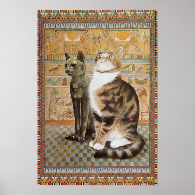 Posters de pintura de gatos (Frente)