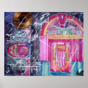 Posters de pintura de Jukebox