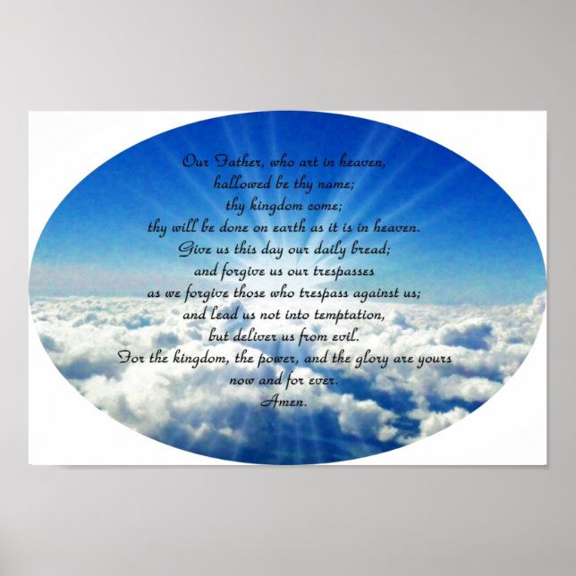 Posters de plegarias cristianas (Frente)