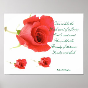 posters de poema romántico