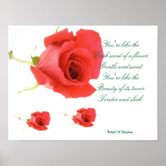 posters de poema romántico