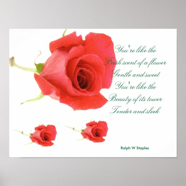 posters de poema romántico (Frente)