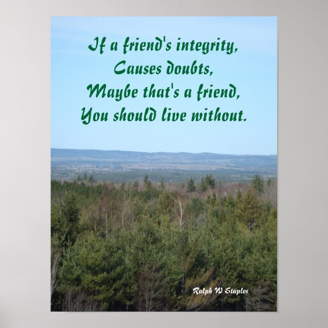 posters de precaución y amigos (Frente)