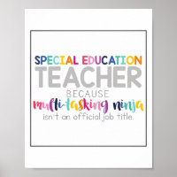 Posters de profesores de educación especial