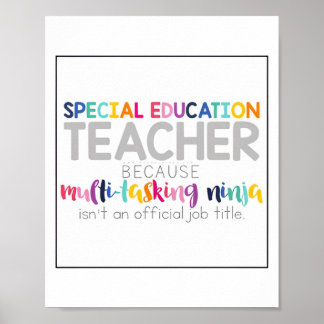 Posters de profesores de educación especial