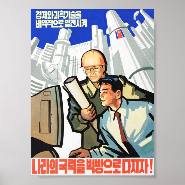 Posters de propaganda de Corea del Norte (Frente)