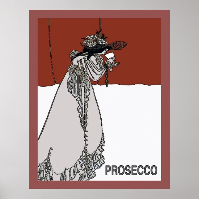 Posters de Prosecco de Vintage (Frente)