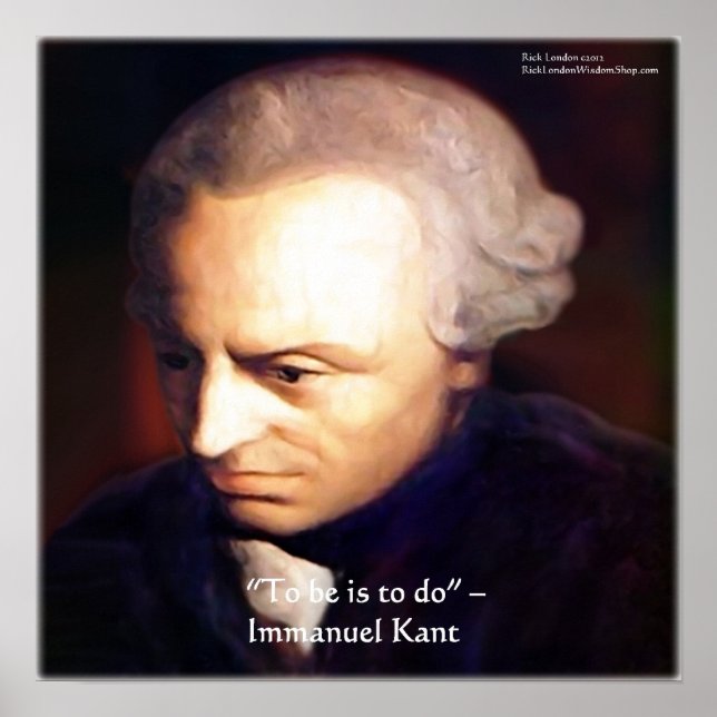 Pósters de sabiduría con citas de Immanuel Kant "P (Frente)